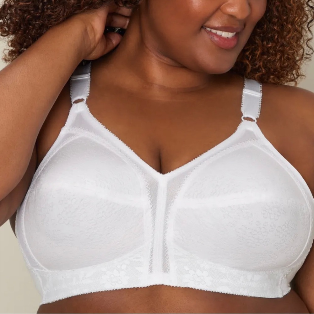 Playtex 18 Hour Sensational Support Wireless Full-Coverage Bra 44DDD NWOT White